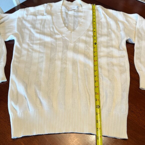 Vintage Wimbledon Brand Tennis Knit Sweater Cotton/Rayon Men's Medium Preppy - Picture 6 of 11